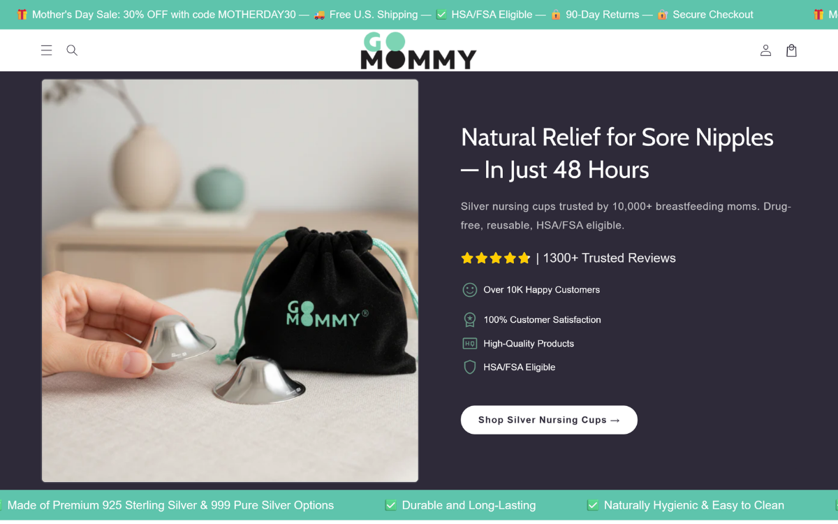 Go Mommy website